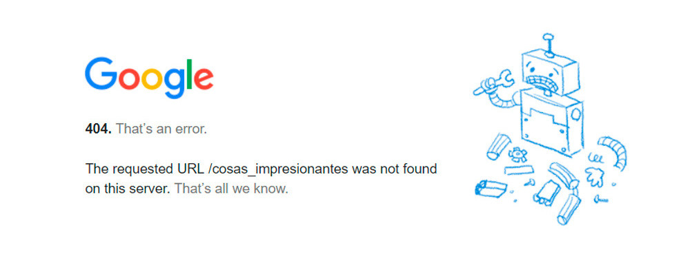 soluciones para errores 404 en sitios